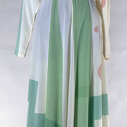 Dress - Prue Acton, Evening, Hand Painted Crepe, 1972