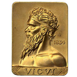 Medal - Centenary of Victoria & Sixth Australasian Philatelic Exhibition, Australia, 1934