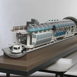 Detail of model for tunnel boring machine.
