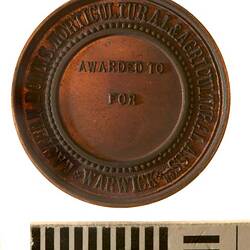 Medal - Eastern Downs Horticultural and Agricultural Association Prize,c. 1880 AD