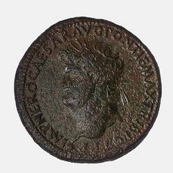 Coin - Sestertius, Emperor Nero, Ancient Roman Empire, circa 66 AD