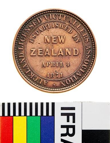 Auckland Licensed Victuallers Association Token Penny