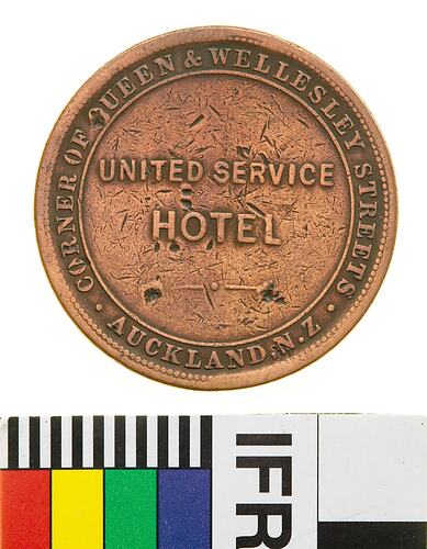 United Service Hotel Token Penny