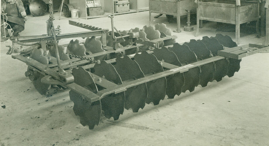 Photograph - Tractor drawn wheeled stubble mulcher