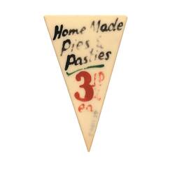 Price Ticket - Home Made Pies and Pasties 3d.