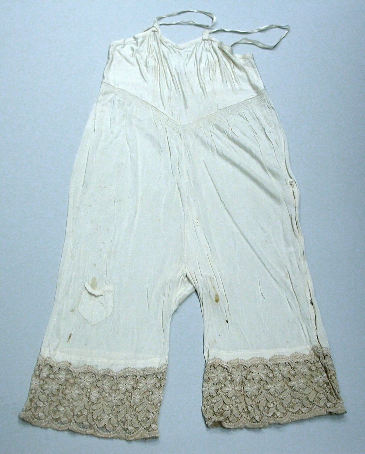 Camiknickers - Cream Silk, circa 1910