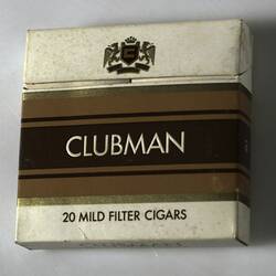 Cigar Packet - Clubman Mild Filter Cigars, W.D. & H.O. Wills, circa 1940-1945