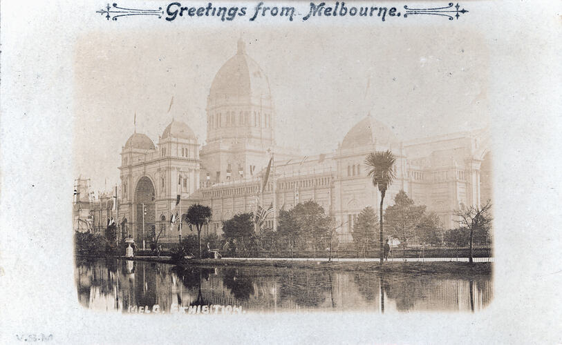 Postcard - Southern Facade, Exhibition Building, VSM Series, Melbourne, circa 1907