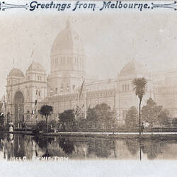 Postcard - Southern Facade, Exhibition Building, VSM Series, Melbourne, circa 1907