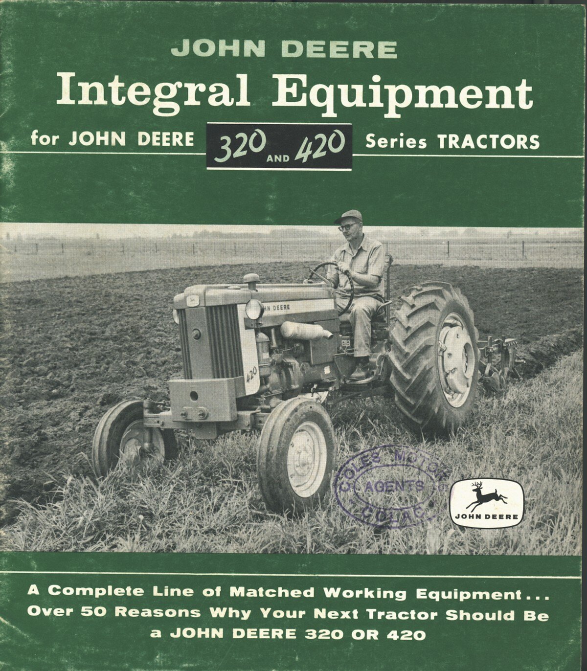Descriptive Booklet - John Deere, 320 & 420 Tractors, Integral
