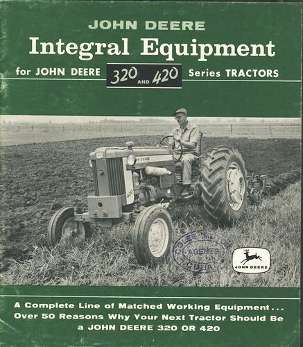 John Deere Model 320 & 420 Tractors