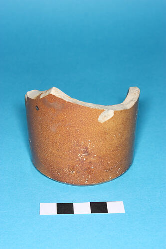 Bottle - Stoneware, Brown, Salt glazed (Fragment)