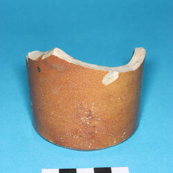 Bottle - Stoneware, Brown, Salt Glaze (Fragment)