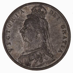 Coin - Halfcrown, Queen Victoria, Great Britain, 1888 (Obverse)