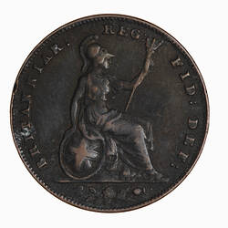 Coin - Farthing, Queen Victoria, Great Britain, 1858