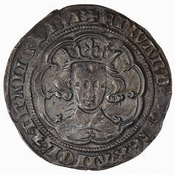 Coin - Groat, Edward III, England, 1356 (Obverse)