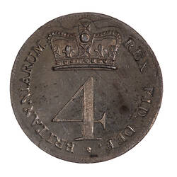 Coin - Groat, George III, Great Britain, 1818 (Reverse)