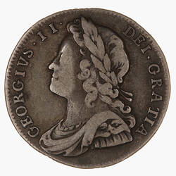 Coin - Sixpence, George II, Great Britain, 1731 (Obverse)