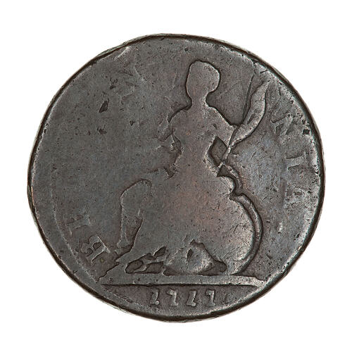 Coin - Farthing, George I, Great Britain, 1717 (Reverse)