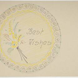 Cake Design - Karl Muffler, 'Best Wishes', 1930s-1950s