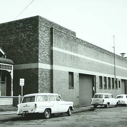 Photograph - Kodak Australasia Pty Ltd, Streetscape of Factory Building in Grosvenor Street, Kodak Factory, Abbotsford, Victoria, 1961