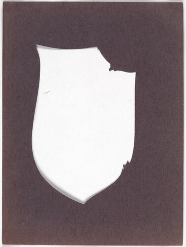 Negative Vignette - Frame, Peaked Rectangle, circa 1900