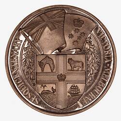 Medal - Sesquicentenary of Victoria, Numismatic Association of Victoria, Australia, 1985