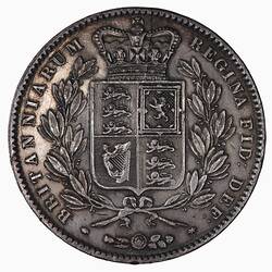 Coin - Reverse, Crown, Queen Victoria, Great Britain, 1844