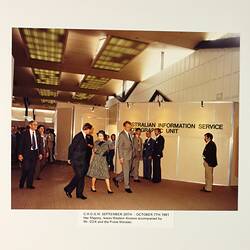Photograph - Commonwealth Heads of Government Meeting, Visit by Queen Elizabeth II, Royal Exhibition Building, Melbourne, 30 Sep-7 Oct 1981