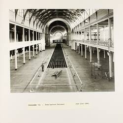 Photograph - Programme '84, Timber Floor Replacement in the Great Hall, Royal Exhibition Buildings, 21 Jun 1984