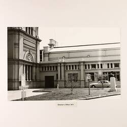 Photograph - Director's Office in eastern annexe, Exhibition Building, Melbourne, 1971.
