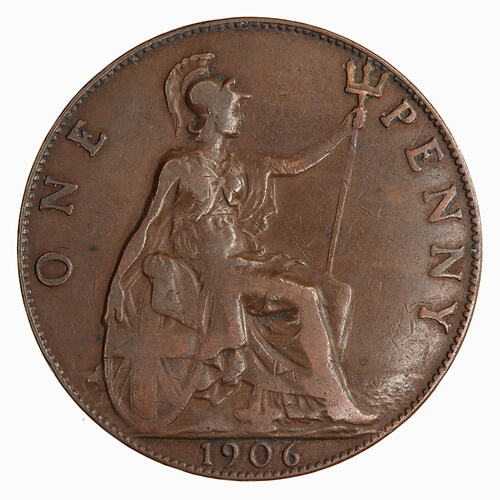 Coin - Penny, Edward VII, Great Britain, 1906 (Reverse)