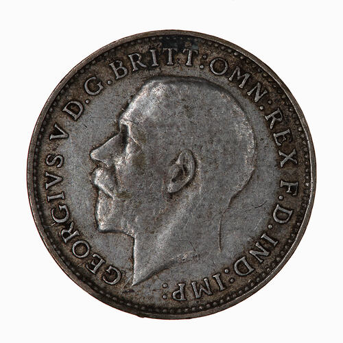 Coin - Threepence, George V, Great Britain, 1925 (Obverse)