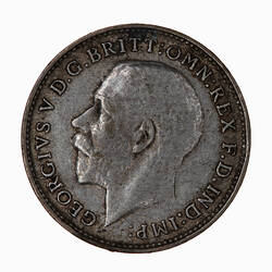 Coin - Threepence, George V, Great Britain, 1925 (Obverse)