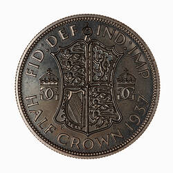 Proof Coin - Halfcrown, George VI, Great Britain, 1937 (Reverse)