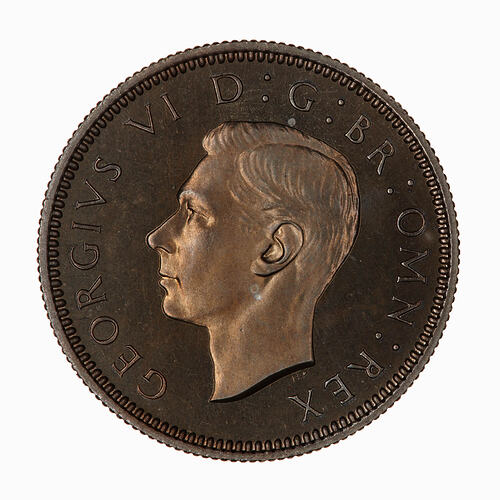 Proof Coin - Sixpence, George VI, Great Britain, 1947 (Obverse)