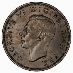 Coin - Halfcrown, George VI, Great Britain, 1947 (Obverse)