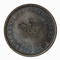 Pattern Coin - Halfpenny, Queen Victoria, Great Britain, circa1859 (Obverse)