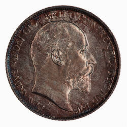 Coin - Sixpence, Edward VII, Great Britain, 1902 (Obverse)