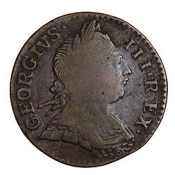 Coin - Farthing, George III, Great Britain, 1775 (Obverse)