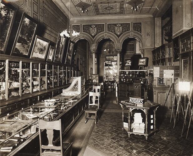 Kodak Limited, Shop Interior, Block Arcade, Melbourne, circa 1900