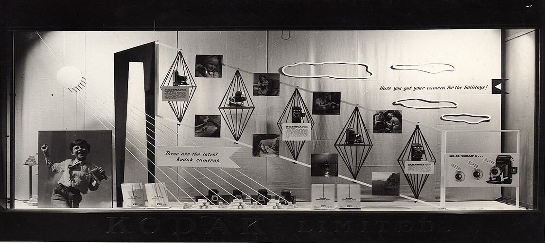 Photograph - Kodak, Shopfront Display, 'Have You Got Your Camera for the Holidays!'