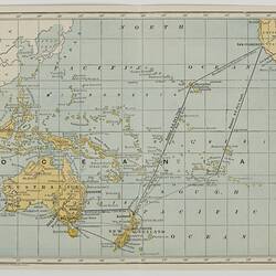 Leaflet - Direct Mail Service San Francisco to Sydney, Oceanic Steamship Company, Nov 1900