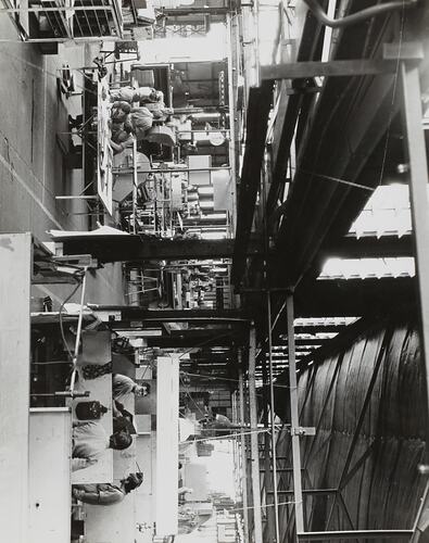 Photograph - Massey Ferguson, Building Cane Harvesters, Bundaberg Factory, Queensland, circa 1972