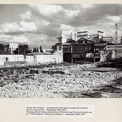 Demolition of Northern Section of Eastern Annexe, Exhibition Building, Melbourne, 1971