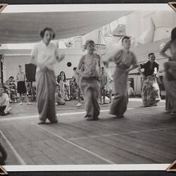 Photograph - Sack Race, Palmer Family Migrant Voyage, RMS Orion, Indian Ocean, Mar 1947