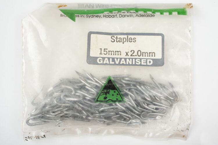 Packet of Staples - Titan Wire Products, circa 1970-1990