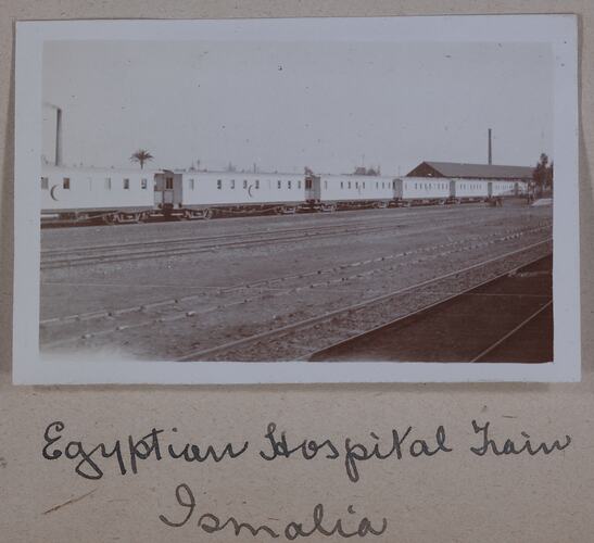 'Egyptian Hospital Train', Egypt, Captain Edward Albert McKenna, World War I, 1914-1915