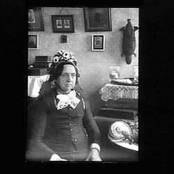 Glass Negative - Portrait of Grandmother Hoy, London, England, Nov 1891