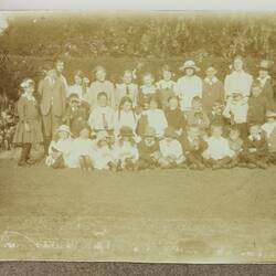 Photograph - Group Of Children, Driver Cyril Rose, World War I, 1916-1919